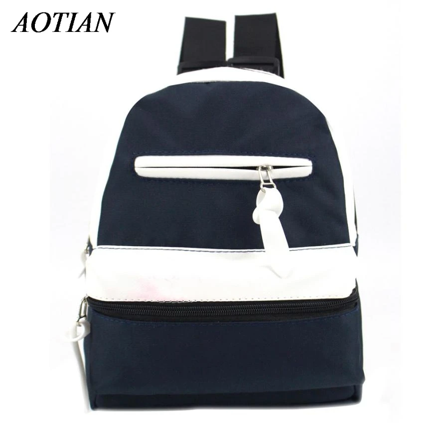

2016 New Fashion Casual Travel Backpacks Patchworks Korean Backpack Unisex Female Canvas School Bags Mochila Dec27