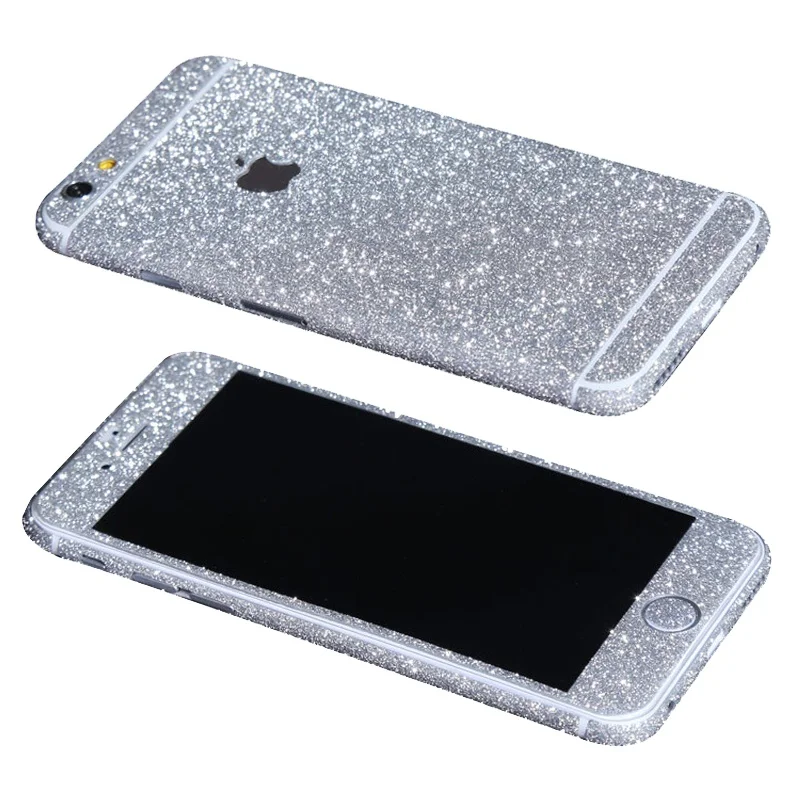 Глянцевая всего тела наклейка обратный и обратная пленка защитная пленка для iphone 6 4,7 дюймов(серебро