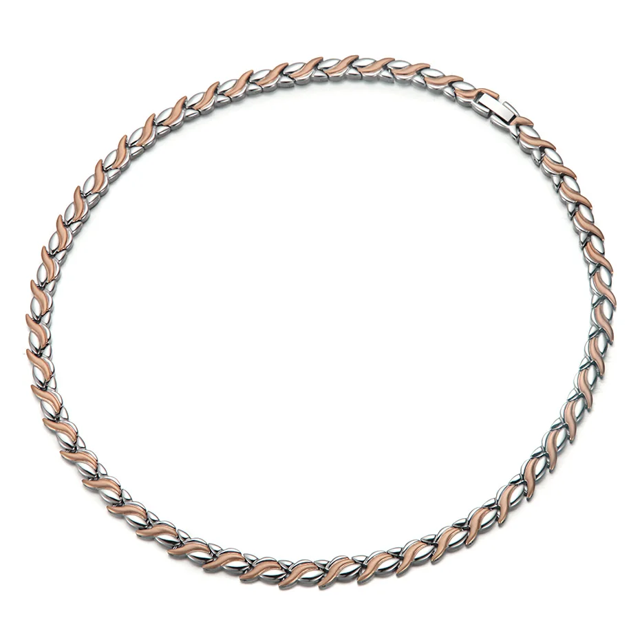 Rainso, женское мощное ожерелье, модная Магнитная цепочка и звено, ожерелье для женщин, ювелирные изделия из нержавеющей стали,, модный воротник, цепочка - Окраска металла: SRG Bracelet