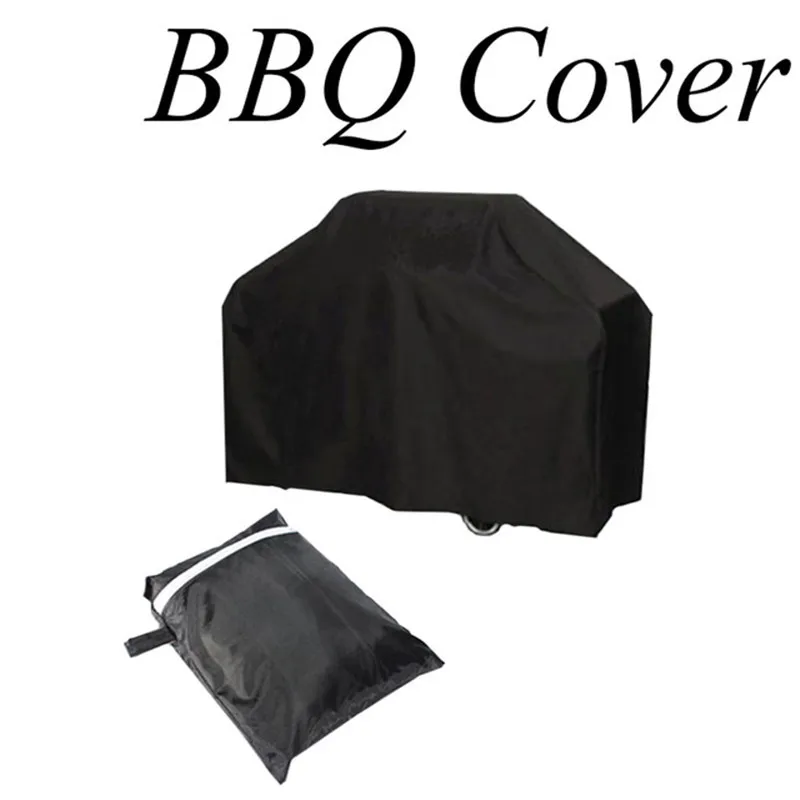 1Pc 100 High Quality Black Waterproof BBQ Cover Outdoor Rain Barbecue