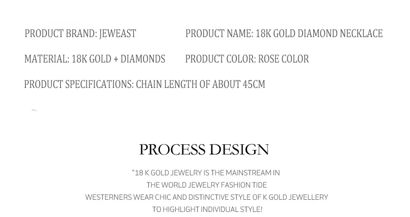 18K rose gold diamond circle necklace female pendant clavicle chain girlfriend gift trendy party 2020new hot sell Support