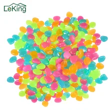 Красочные искусственные светящиеся камушки светящиеся камни в темноте декоративные камни для садового аквариума аквариум Ornanment