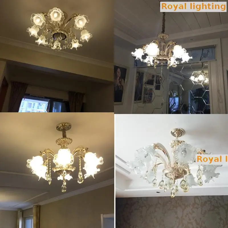 Домашняя Хрустальная подвесная люстра led Lustre cafe освещение покрытие K9 Потолочная