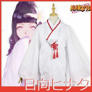 

[Stock]Anime NARUTO~The Last Figure Hyuuga Hinata Ninja Kimono Suit White Uniform Halloween cosplay costume for women New 2017