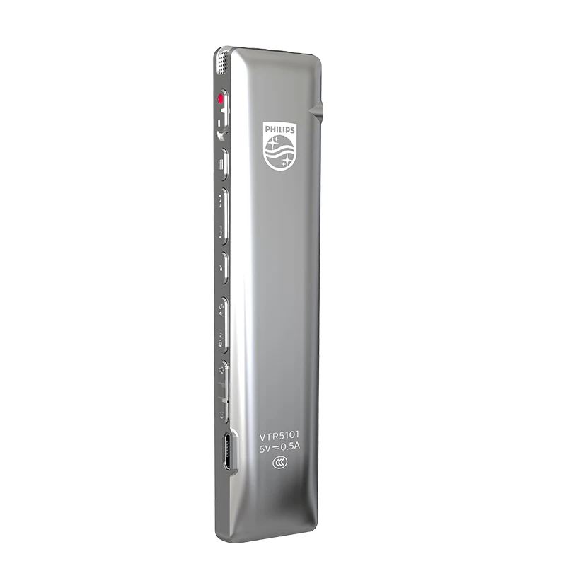 PHILIPS 100% оригинальный 128g Mini PCM FM цифровой диктофон Pen VTR5101|Цифровые диктофоны| |