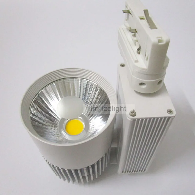 

20W 4 wire 3 phase led lighting for clothing shop 20pcs spotlight track warm / neture / cold white 110V220V230V240V roupa de led