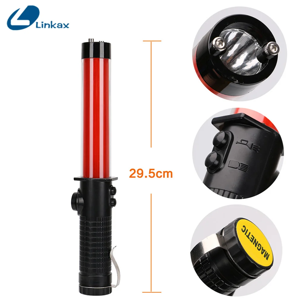 Linkax Traffic Safety Magnet Light Baton Warning LED Road Control Outdoor | Лампы и освещение