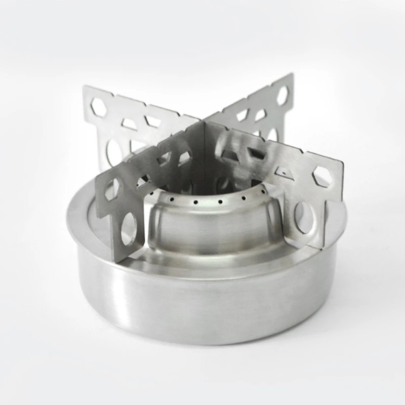 2018 Outdoor Titanium Alcohol Stove + Rack Combo Set Mini Ultralight