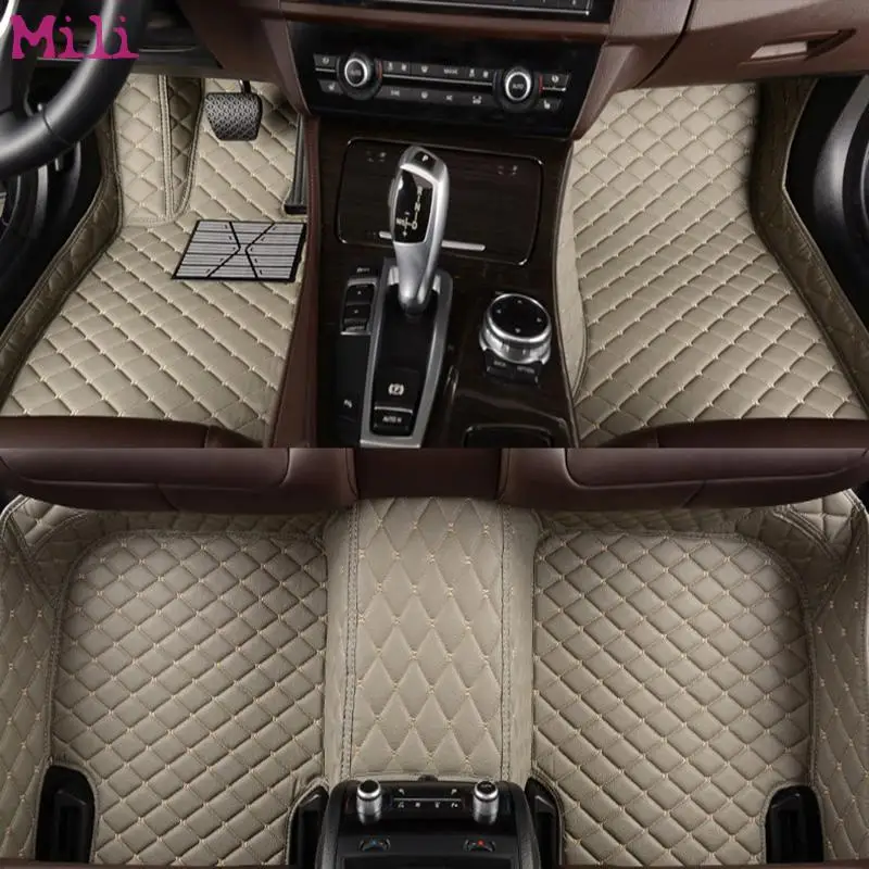 

Mili Mat Leather Car Floor Mats For Tesla All Models Model S Model X Car Styling Accessories Automobile Foot Covers Foot Mat