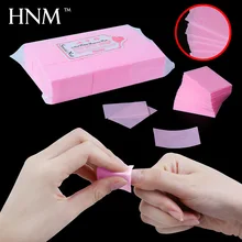 HNM 900 шт./лот, хлопковые салфетки для гель-лака для ногтей, впитывающее средство для удаления ворса, ватный бумажный коврик для снятия лака и ацетона
