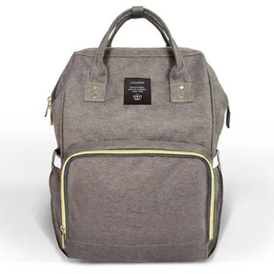 Модная сумка для мам, подгузник, брендовый рюкзак большой емкости, дизайнерский рюкзак для кормления, подвески для сумок, аксессуары для детской коляски - Цвет: dark grey 017