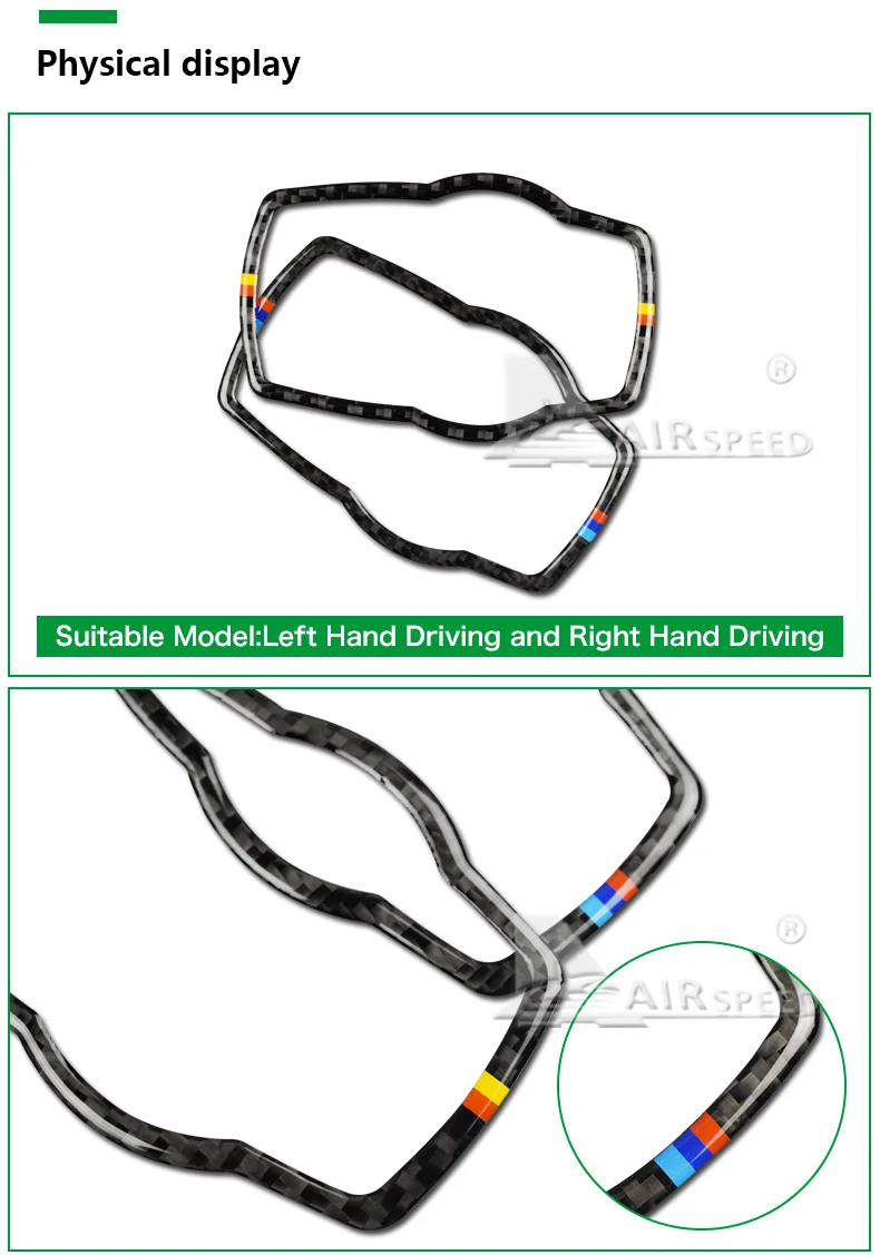  Car Carbon Fiber for BMW Multimedia Button Frame Cover Knob Trim for F10 F20 F30 F34 F07 F25 F26 F15 F16 Accessories (3)