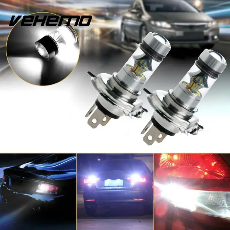 Vehemo 1 шт. H4 100 Вт 20 светодиодный противотуманный фонарь прочный лампы стоп сигнала