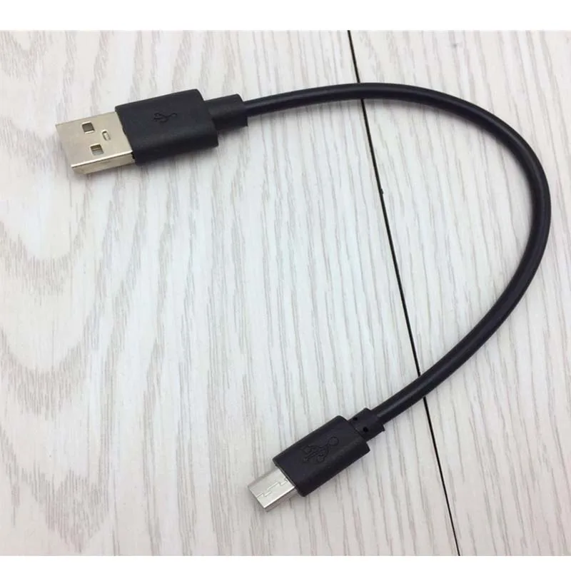 

10 шт. 15 см 2 а короткий Micro USB кабель для зарядки и передачи данных для мобильного телефона черный внешний аккумулятор