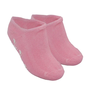 

2 Pink Moisturizing Cracked Dry Gel Spa Foot Feet Care Socks [Misc.]