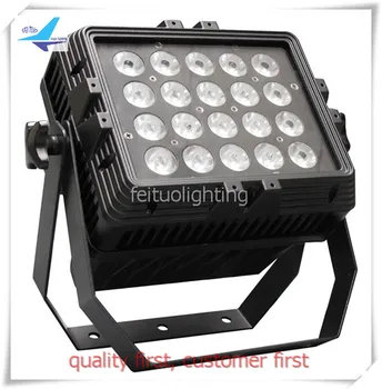 

8pcs/lot high power outdoor 20x18w rgbwa uv 6 in 1 wall washer led dmx flood stage wash light