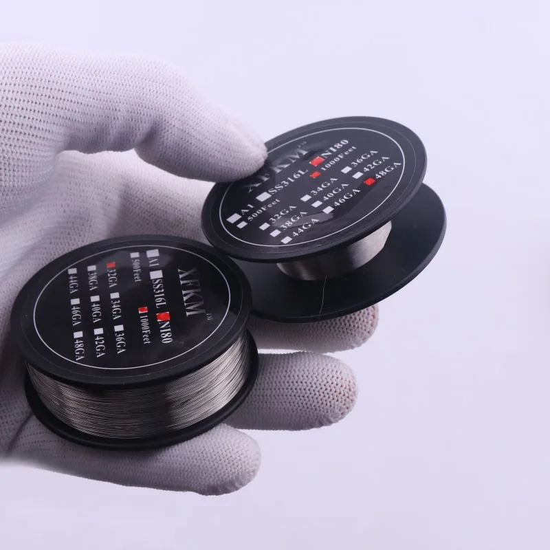 XFKM 300 м/1000 футов никель хромовый 80 a1 ss316l 32ga 48ga проволочный провод сопротивления