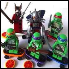 6 Pçs/set Leonardo Raphael Michelangelo Donatello Tartaruga Modelo Building Block Brinquedos BELA Brinquedos Para Crianças Compatível Legoe