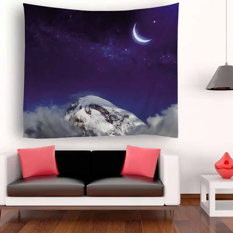 

Home Decorative Macrame Wall Hanging Mandala Tapestry Carpet Night Scene Printed Tapestry Rectangle Bedspread Boho Decoracion