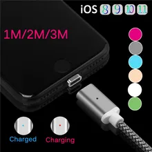 До 3 м 3 фута/6 футов/10 футов USB IOS Магнитный кабель Быстрая зарядка зарядное устройство адаптер для iPhone x 8 8+ 7 7+ 6 6s 5S iPad Pro