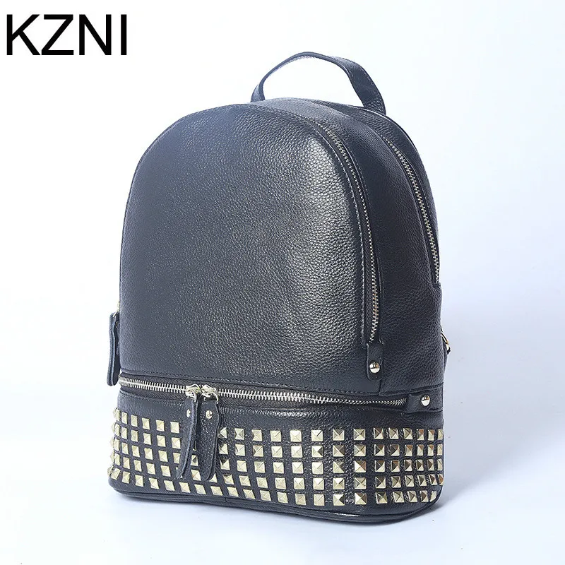 

KZNI round genuine leather crossbody bags for women tote shoulder bags carteras mujer marcas famosas cuero genuino L010117