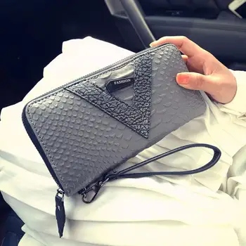 

by dhl 100pcs Women Wallets Female Long Zipper Women's Purse Alligator Handbags Card Holder Bag Phone Clutch Ladies Wallet