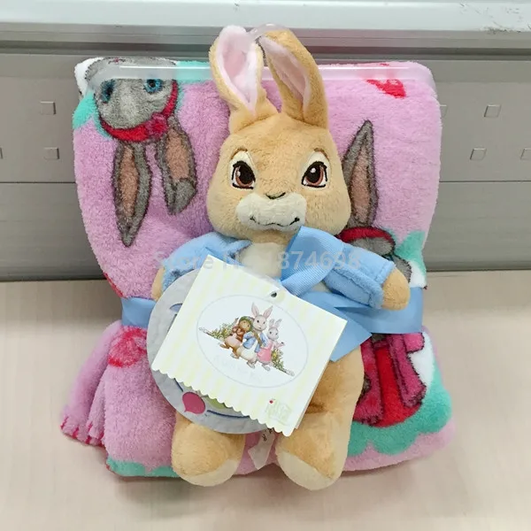 Милый кролик Питер ребенок с одеялом набор плюшевые игрушки 23 см милые мягкие животные детские игрушки куклы для детей Подарки