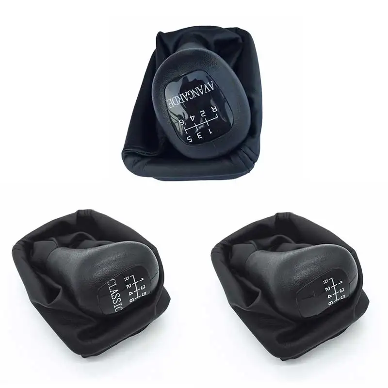 

5/6 Speed Manual Car Gear Shift Knob Gaiter Boot Lever Stick Pen Handle Cover For Mercedes Benz W202 C W208 CLK w210 E Classic