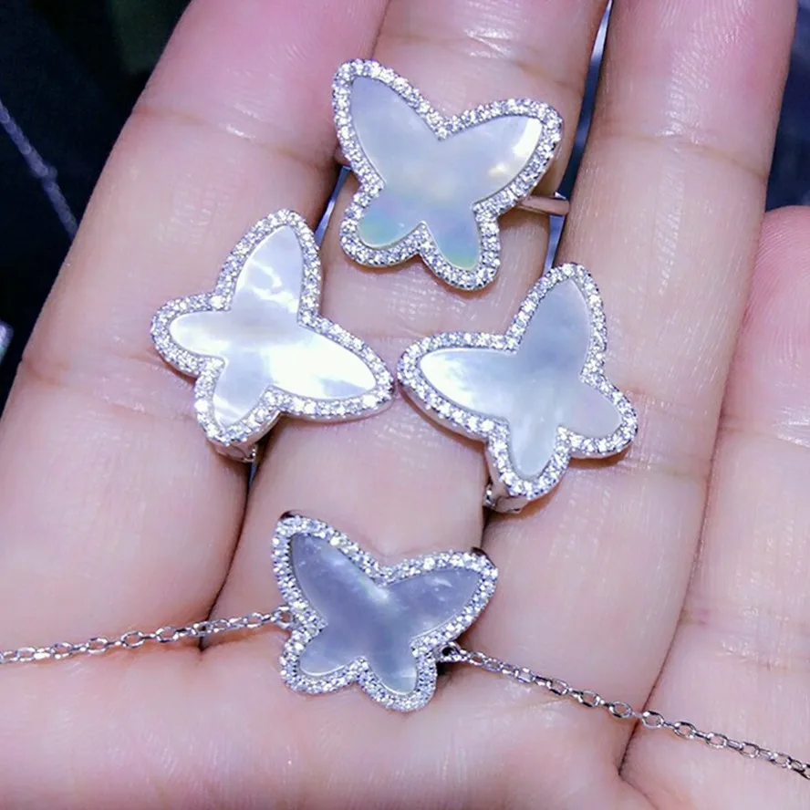 CP77 Luxury Designer Fashion 925 Sterling Silver Jewelry zirconia star shape Pp |