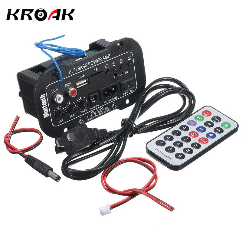 30 Вт усилитель доска Аудио bluetooth Amplificador USB dac FM радио TF плеер сабвуфер DIY усилители для мотоцикла автомобиля дома