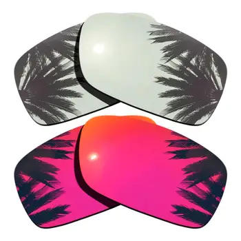 

Silver Mirrored & Midnight Sun Mirrored Polarized Replacement Lenses for Crankcase Frame 100% UVA & UVB