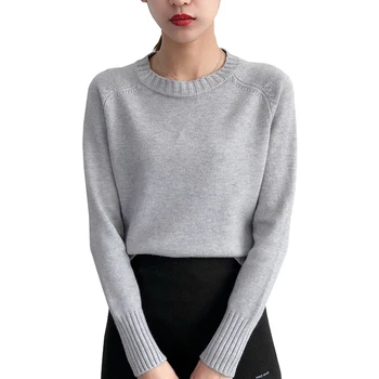 

2019 New Autumn Winter Chic Women Pullovers Long Sleeve O-Neck Korean Women Knitted Sweaters Warm Students Jumpers Pull Femme