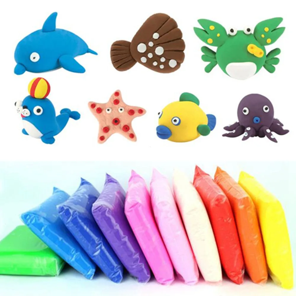 6 pcs/set Colored Clay With Tools 6 Colors Amazing Diy Educational