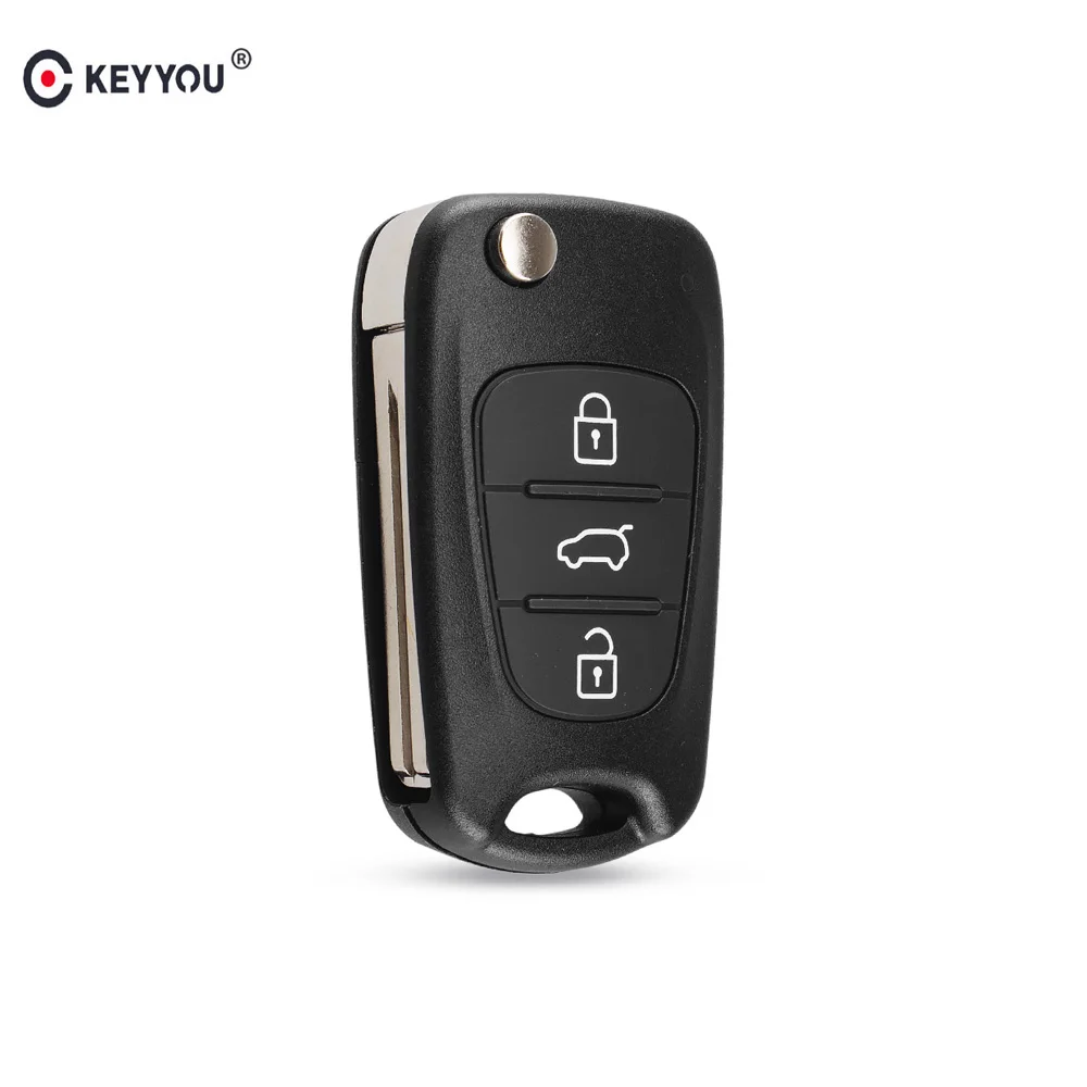 KEYYOU 10X высококачественный складной чехол для Hyundai I30 IX35 раскладной пульта