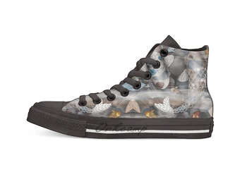 

Koi Fish Pond Casual High Top Canvas shoes sneakers For Drop shipping