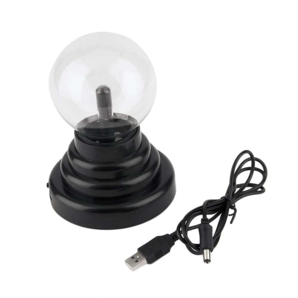 ICOCO, высокое качество, 3 дюйма, волшебный USB плазменный шар, светильник, волшебный плазменный шар, хрустальный светильник, прозрачная лампа, украшение дома