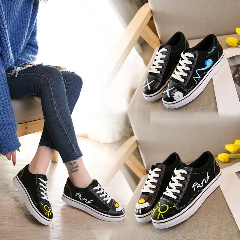 

2018 New Pattern Ins Exceed Fire Real Woman Spring Canvas Shoe Joker Student Shoes. Restore Ancient Ways Port ShoesALEX