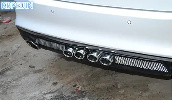 

2PC Chrome Exhaust Tail Pipes Rear Fender Exterior Decorative Sticker for Nissan qashqai tiida almera juke primera Car Styling