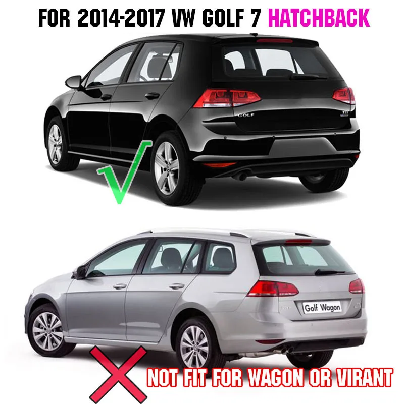 Задняя Крышка багажника отделка задних фонарей для VW GOLF 7 хэтчбек 2013- хромированная задняя дверь загрузки гарнир стильный молдинг стикер