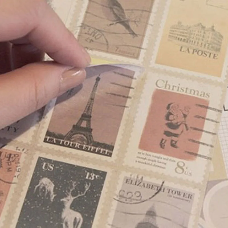 12sheets Vintage Daily Deco Sticker Mail Address Index Scrapbooking Notebook Diary Favor Gift Bag Candy Box | Дом и сад