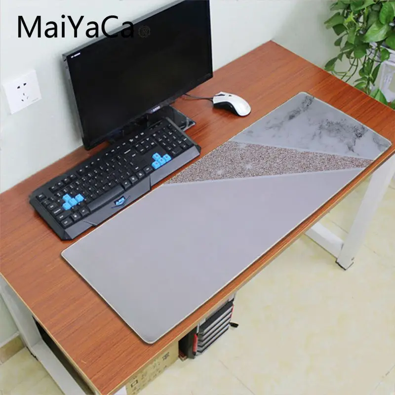 Maiyaca розовый мраморный офисный коврик для мыши геймерский мягкий коврик для мыши игровой коврик для мыши для ПК ноутбука большой коврик для мыши геймерский Настольный коврик - Цвет: Lock Edge 30X70cm