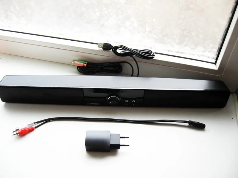 Lonpoo Soundbar USB Динамик для компьютера стерео звук S Наушники MP3 Саундбар ТВ PC iphone