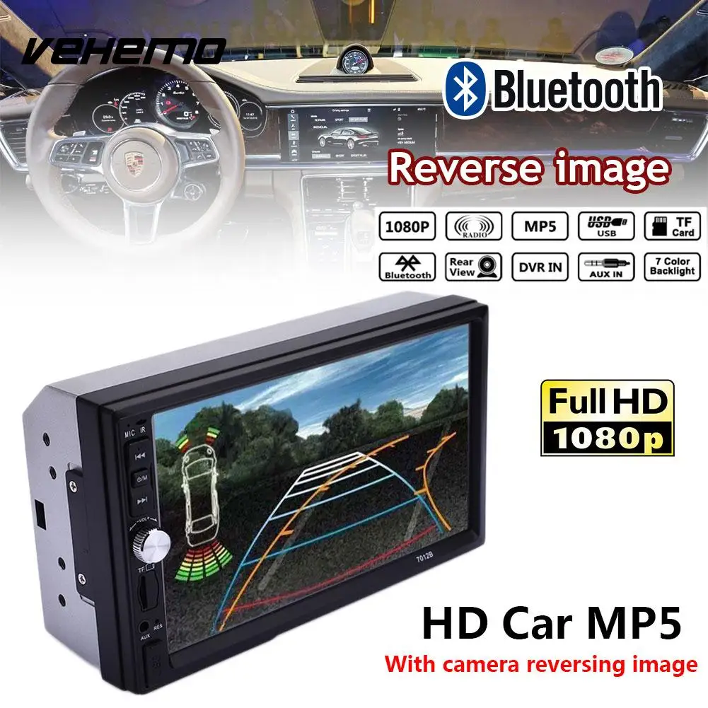 

Vehemo 7" Car MP5 Player Video Player Audio Multimedia Player Smart Flexible MP5