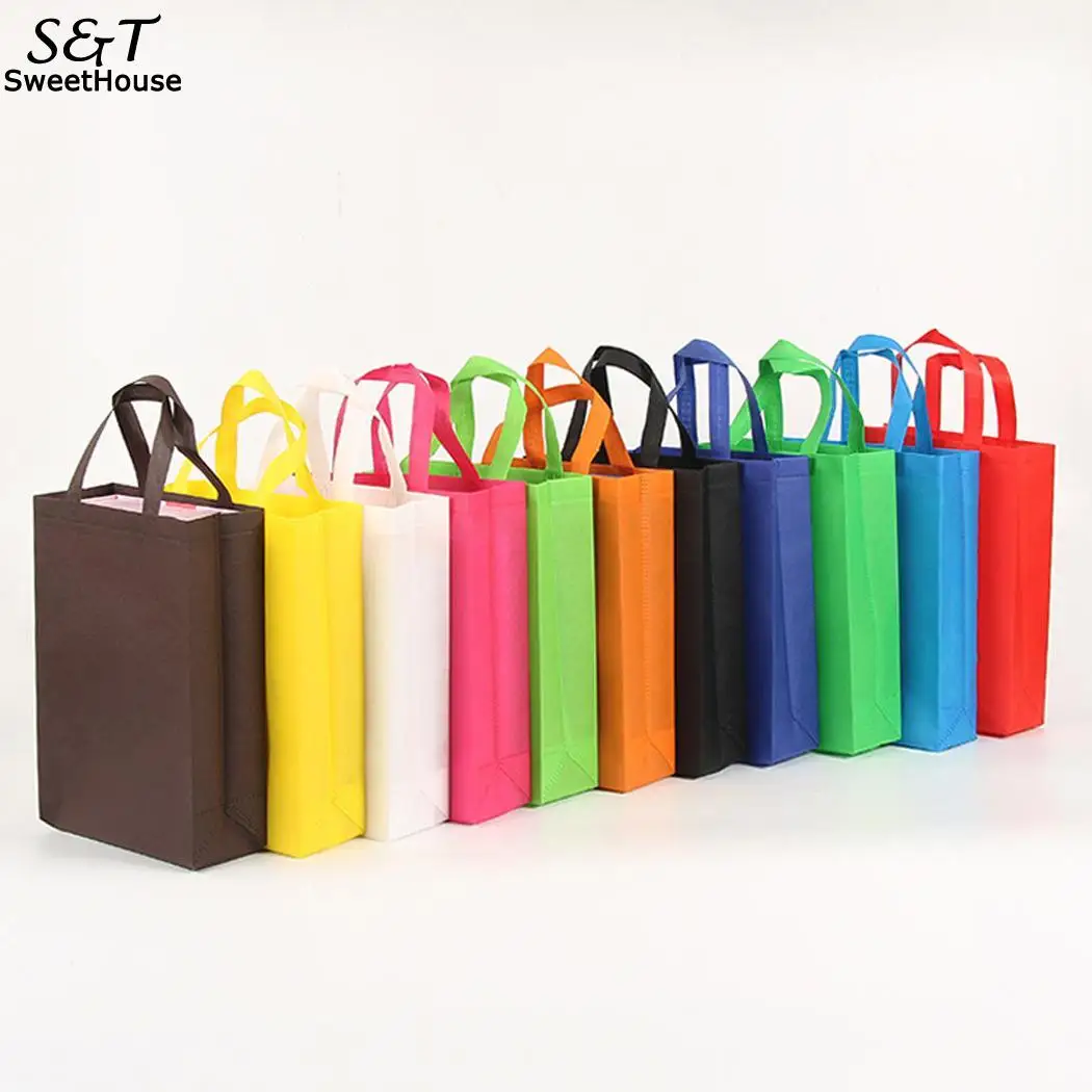 

Portable Non Woven Environmental Friendly Shopping Casual Square Bag Interior Compartment Colour Handbag 2