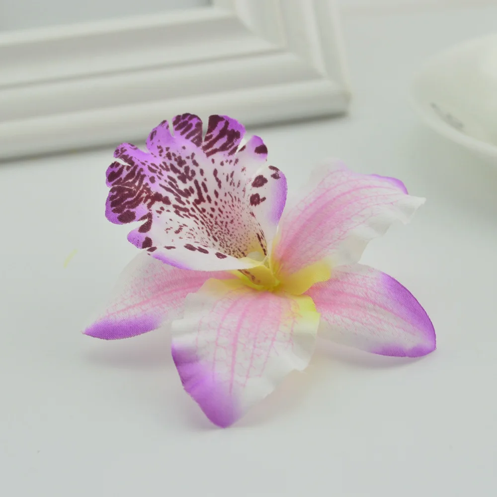 100 шт. Thai orchid дешевые искусственные цветы для дома Свадебное Decora DIY шелка фаленопсис поддельные цветок моделирования бабочки орхидеи