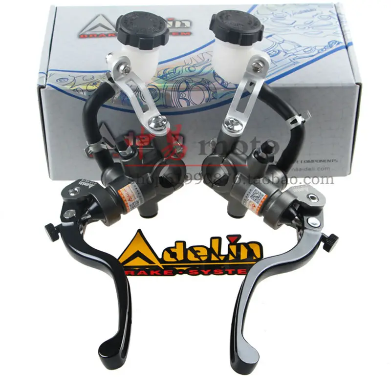 1 paio 7//8 del motociclo universale freno FRIZIONE Reservoir Leve Red 22 millimetri Colore : Arancia Cilindro maestro Leve