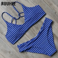 RUUHEE Bikini Swimwear Women Swimsuit 2018 Halter Bathing Suit Brand Beachwear Push Up Maillot De Bain Femme Mid Cut Bikini Set