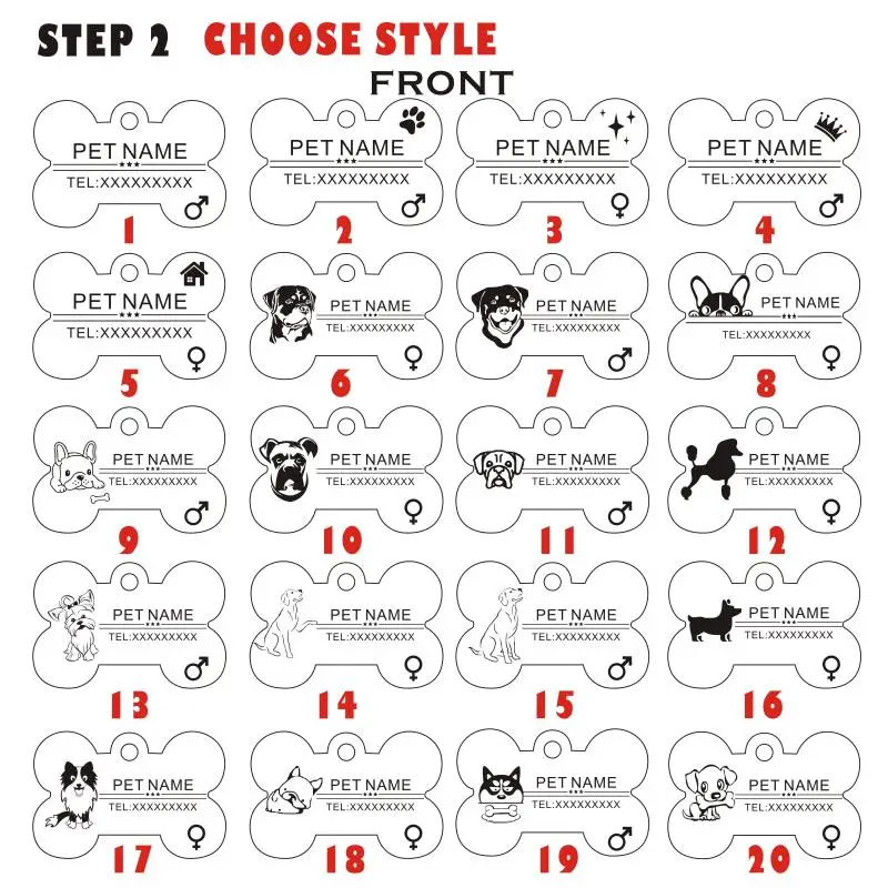 PET ID TAG FREE  ENGRAVING (4)