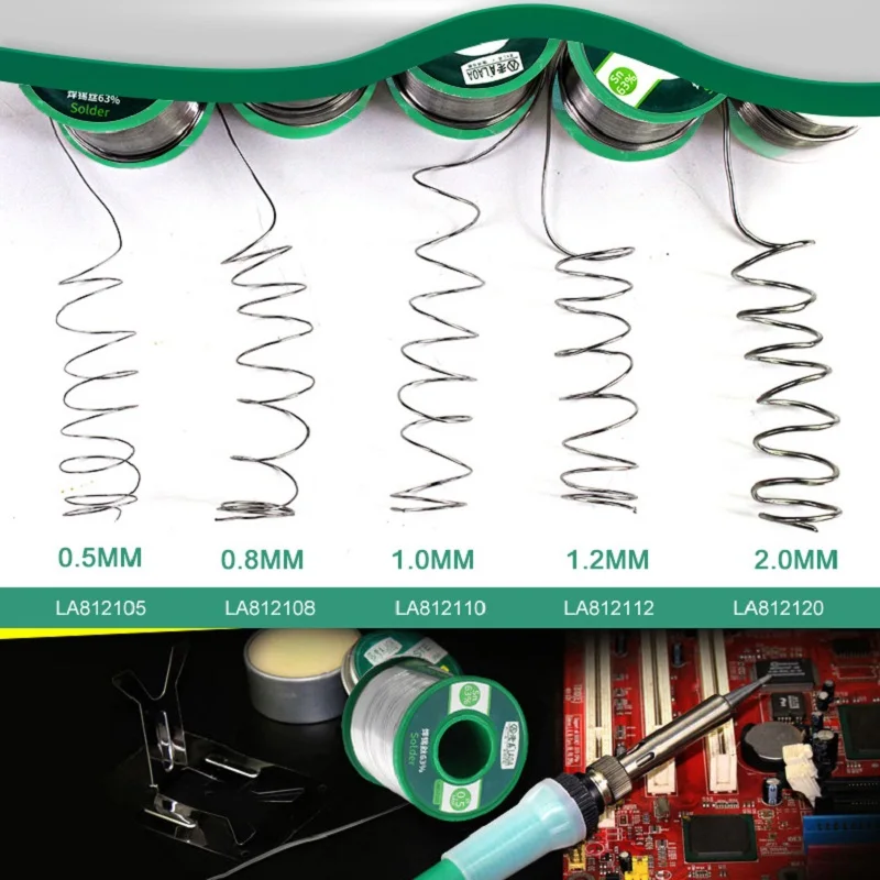 LAOA 63% содержание олова 0,8-2,3 мм канифоль припой проволока для паяльника, 400 г сварочные провода, сварочная проволока