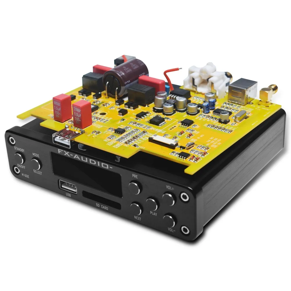 FX AUDIO M 160E Bluetooth 4 0 цифровой аудио усилитель 160 Вт * 2 входа USB/SD/AUX/PC USB Loseless плеер для